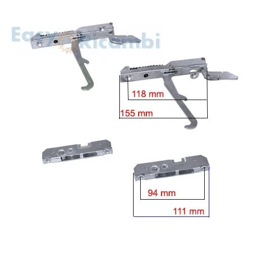 IN DESCRIZIONE Kit cerniere porta forno SMEG FRANKE 691330361 KCF5392 LOFRA BOMPANI TECNOGAS