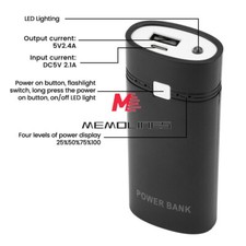 5V 2A Mobile Power Bank Case 2X18650 Battery Box DIY Mobile Power Kits Type-C