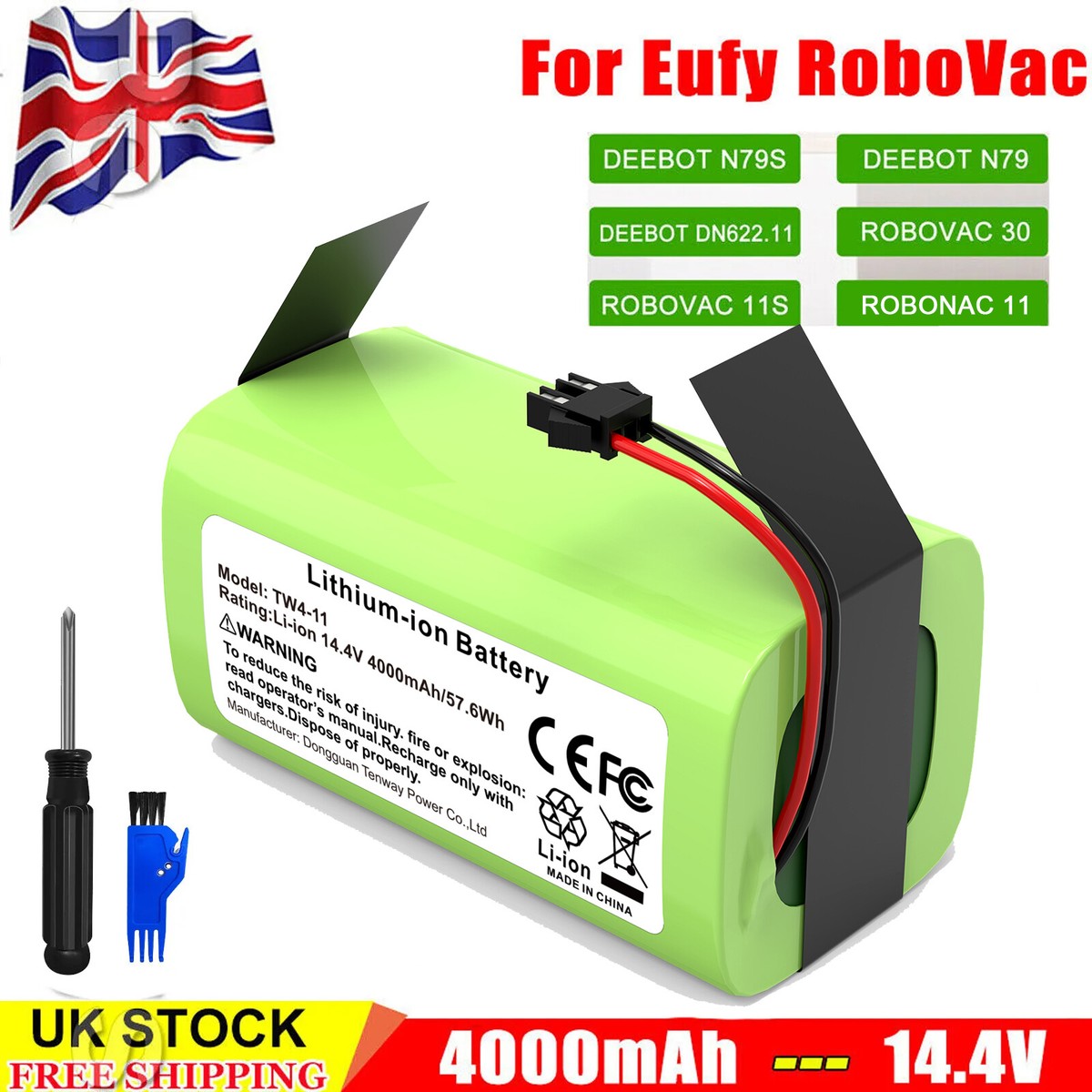 LINKCOMM Batería De Repuesto Para Robot Aspiradora Eufy RoboVac 11S 11s Max 15c 25c 30c 35c G10 Hybrid G20 G30 G32 Pro G40 G40 Modelo