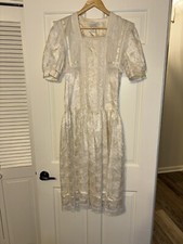GUNNE SAX by Jessica Vintage women's cream lace maxi dress size 5