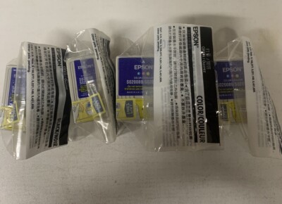 4 x Original Epson 2 x T0511 + 2 x T0520 - S020108 / S020189 - S020089 / S020091