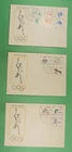 DR WHO 1964 GERMANY DDR 3 FDC OLYMPICS SPORTS COMBO R45154