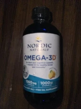 Nordic Naturals Omega-3D Liquid Cognition, Immune, & Bone Support, 8 oz EXP 4/28