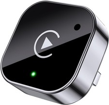 2-in-1 Wireless CarPlay  Android Auto Adapter, Plug  Play CarPlay Dongle Conve