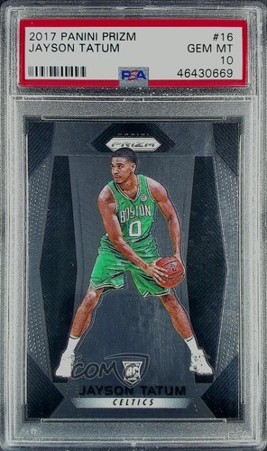 2017-18 Panini Prizm Jayson Tatum #16 PSA 10 GEM MT Rookie RC