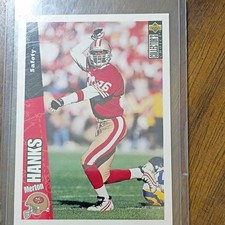 Upper Deck 1996 Merton Hanks #319 San Francisco 49ers NFL Football Trading Card