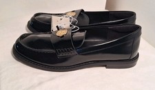 Women  s Phyllis Penny Loafers with Memory Foam Insole A New Day Black S3