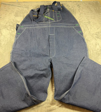 Key Imperial Denim Bib Overalls Men  s 52x32 Blue Workwear Carpenter USA Style