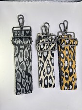 Animal Prnt 2  Wide Adjustable Replacement Purse Crossbody Straps w/Black Hdware
