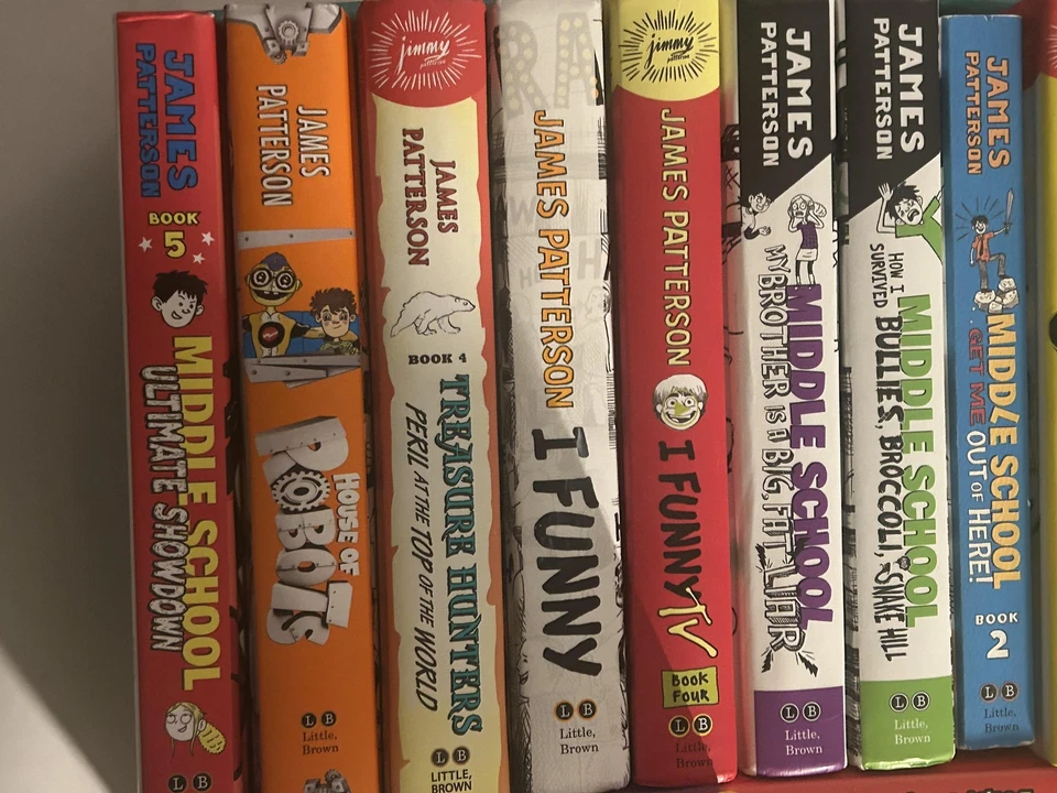 James Patterson Middle School I Funny House of Robots Hardcover Kids Book Lot - Image 4 of 4