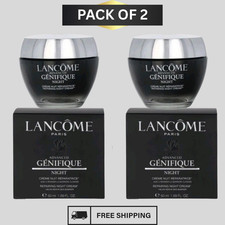 2 PACK LANCOME Paris Advanced GENIFIQUE Night Repairing Night Cream 1.69 Oz 50ml