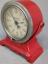 Kodak Darkroom Timer Red Metal Productivity Analog Desk Timer Vintage Working