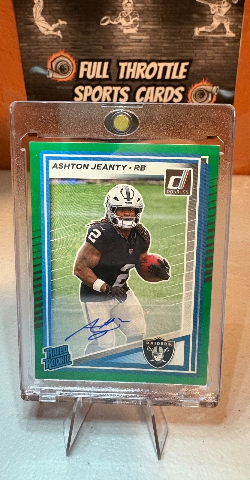 2025 Donruss Football Ashton Jeanty Green Rated Rookie Auto!! (RC) #305 💥💪🏈