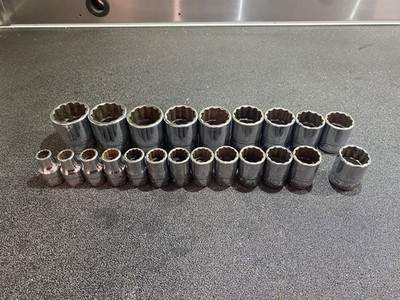 Snap-On 1/2'' flach 12 PUNKT 10-32mm Steckschlüsselsatz