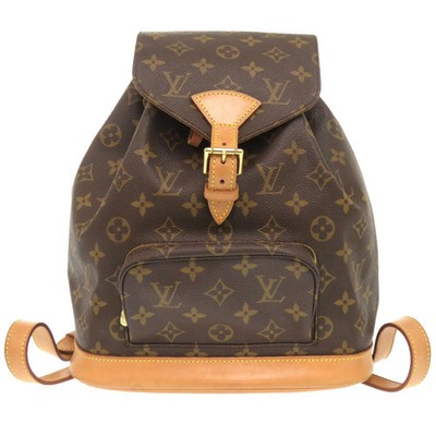 Louis Vuitton Montsouris MM Backpack M51136 Monogram Brown Used