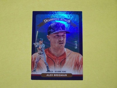 2020 DONRUSS DIAMOND KINGS ALEX BREGMAN HOLO - HOUSTON ASTROS - S/N: 49/99
