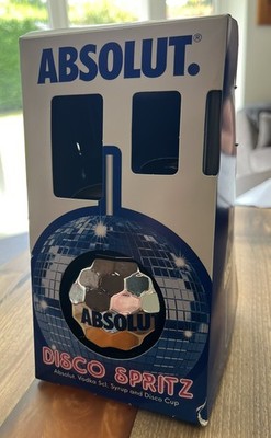 Absolut Disco Spritz Gift Set Box with Disco Cup   No Drinks 