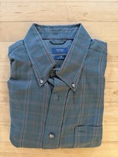 Arrow Men s Green Plaid Dress Shirt Button Up Long Sleeve, 16-16.5