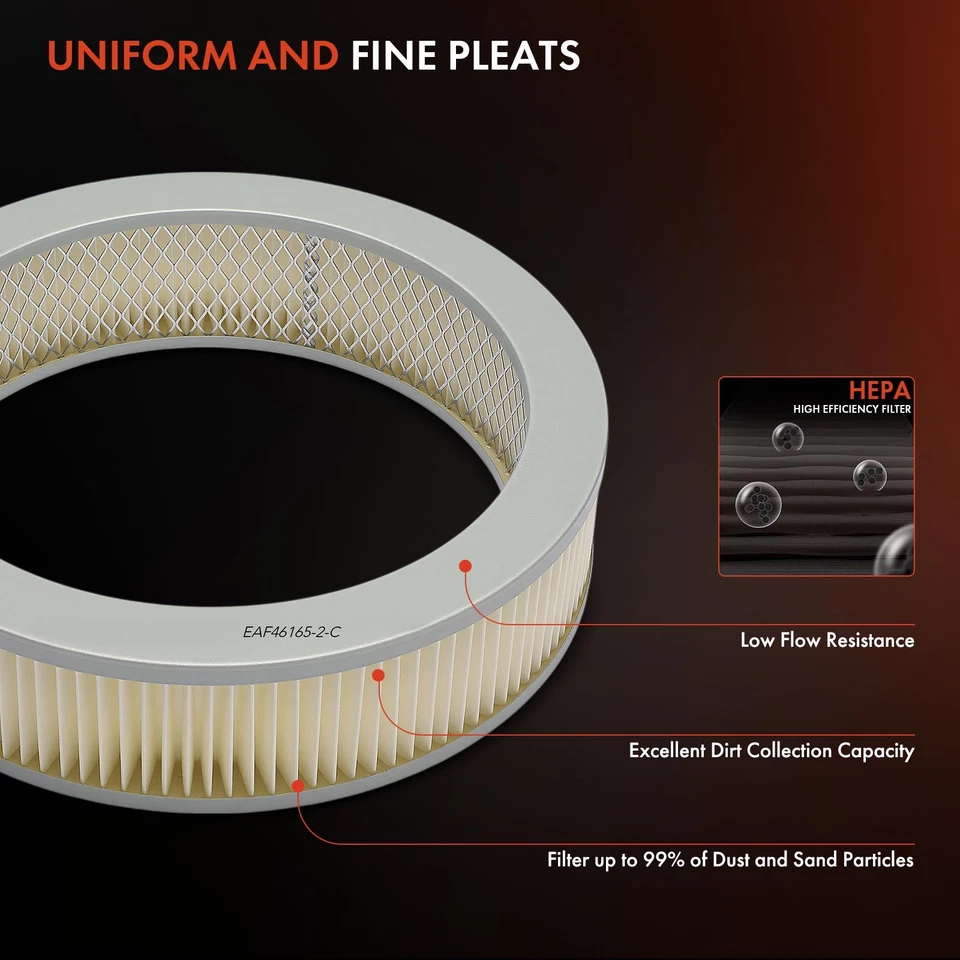 2x Filtro de aire del motor para Toyota Corolla Chevrolet LUV GMC S15 Nissan 720 Datsun Foto 4 de 4