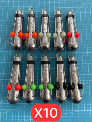 10-PACK Breakaway 5oz gripper lead sea fishing weights now