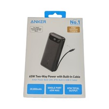 Pp7U Anker 65W Two-Way Power Bank with Built-In Cable   20,000mAh 87w Total Outp