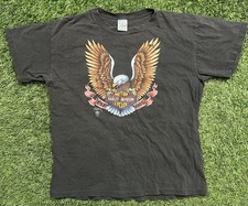 Harley Davidson 3D Emblem Bald Eagle T-Shirt ...