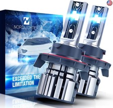H13 9008 Bulbs, 600 Brightness 6500K Xenon White Extremely Super Bright Plug