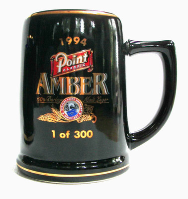 Stevens Point Brewery, Wisconsin 1994 Point Amber  beer mug, only 300 made