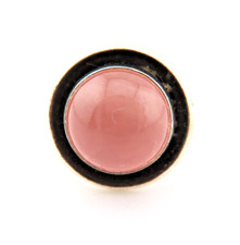 TOP DESIGNER Ring 925 Silber N.E. FROM Denmark Modernist Rosenquarz 70s Luxury