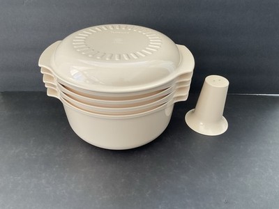 Tupperware ULTRA 21 オーブンウェア 2種類 Tupperware Ultra 21 6 Pc Microwave Ovenware-3 QT, Colander & Cone