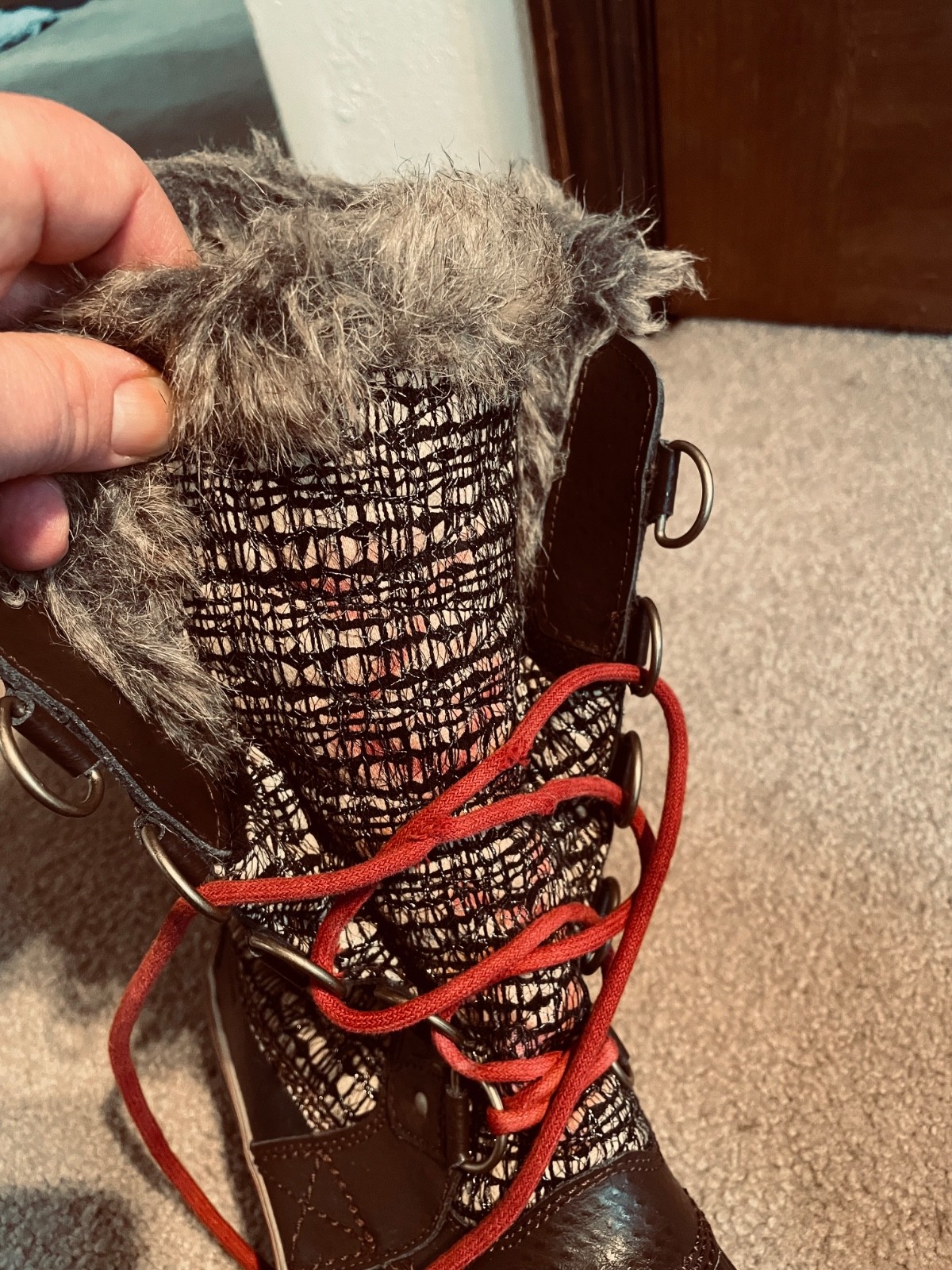 Sorel Tofino Waterproof Women's 8.5  Tall Lace Up Snow Boots NL2388-231 Black