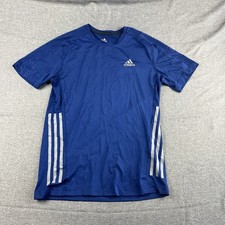 Adidas Shirt Mens S Blue Clima365  Activewear Lightweight Gym Running Outdoor