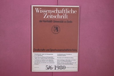 340423 Peter H. Feist WISSENSCHAFTLICHE ZEITSCHRIFT DER HUMBOLDT-UNIVERSITÄT ZU