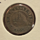 1809-C Westphalia 1 Centime Coin — photo 1