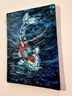 Koi Fish Series 2 of 2 Original ACEO – Canvas Panel - Not paper Archival signed — photo 2