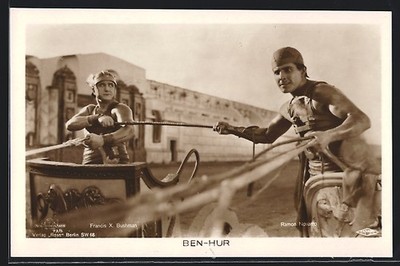 AK Ben-Hur, Francis X. Bushman und Ramon Novarro, Messala und Ben Hur 