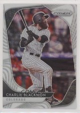 2020 Panini Prizm White Wave Prizm Charlie Blackmon #81 4l3