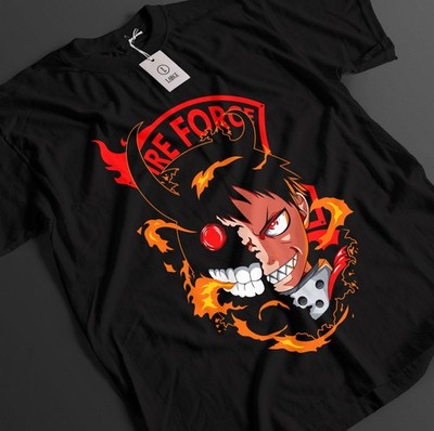 Fire Force Shirt Shinra Tshirt Arthur T-Shirt Maki Top Tamaki Benimaru Anime Tee