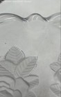Clear Crystal Rose Round Shape Kitchenware Platter And Bowls Lot Of 3 — photo 6