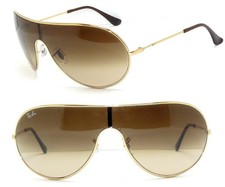 Ray Ban SONNENBRILLE BRAUN GOL RB 3250  WINGS OVAL 3416-Q BRILLE SHILD 3184 ETUI