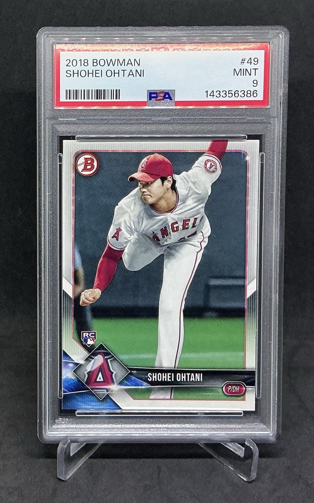 2018 BOWMAN #49 SHOHEI OHTANI ROOKIE RC PSA 9
