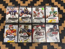 PS 2 Football games lot of 8 Madden, NFL, NCAA