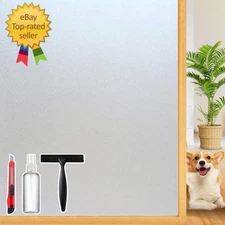 Frosted Glass Window Privacy Film Decorative Bathroom Window Privacy Film