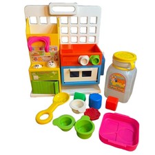 Vintage 1988 Fisher-Price Fun with Food Kitchen Set Milk Jug Accessories 2150