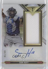 2021 Topps Triple Threads Single Jumbo Relics 81/99 Sam Huff #ASJR-SH Auto 1b8
