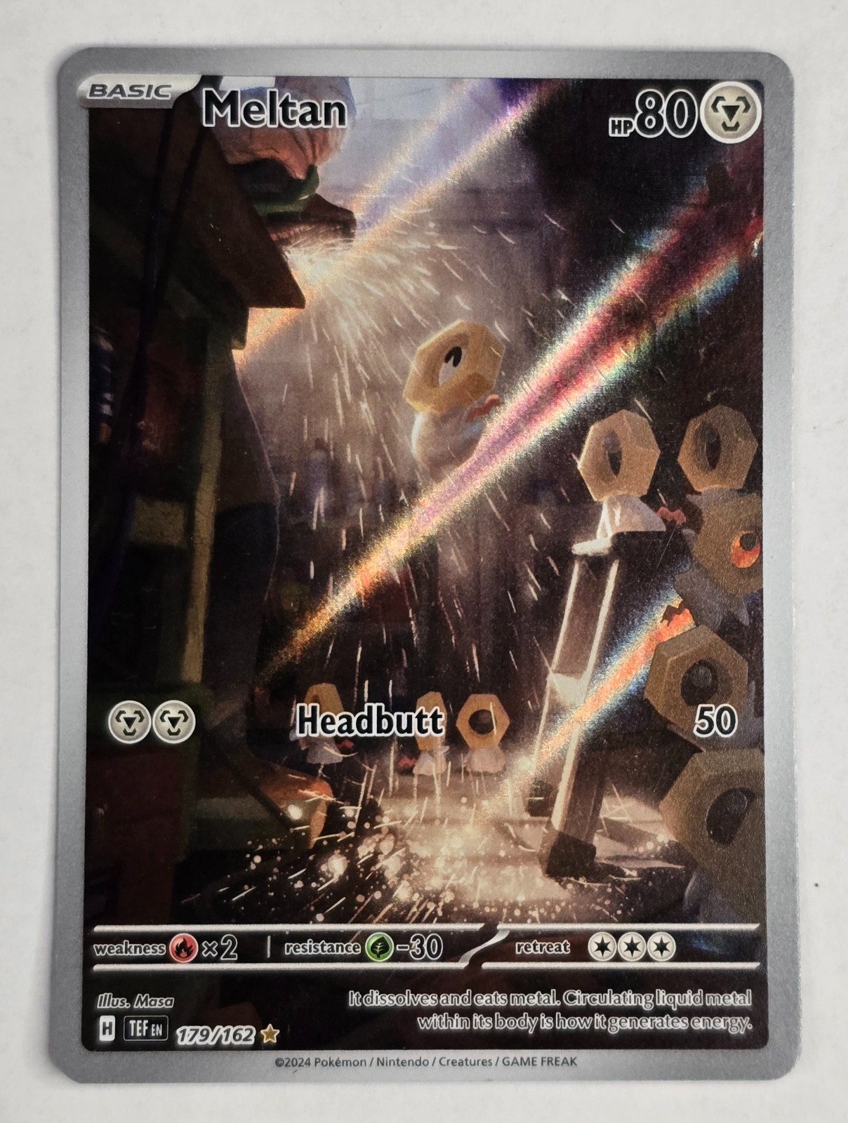 Meltan 179/162 SV05: Temporal Forces Holo NM Pokemon TCG Ships FAST