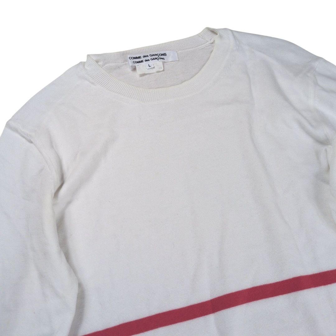 COMME des GARCONS COMCOM Border Pattern Cotton Sw… - image 4