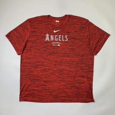 Los Angeles Angels Mens 3XL Red Dri Fit Ali Modami Practice