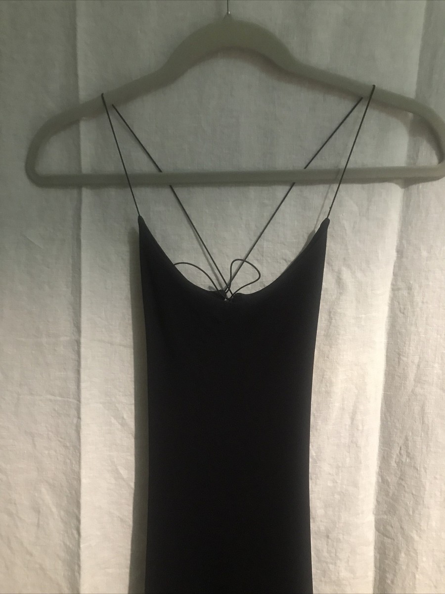 sabine backless maxi dress black Ponte Sleeveless T-Neck Midi Dress main image 1
