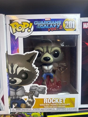 Funko Pop! 201 Marvel Guardians of the Galaxy Vol. 2 Rocket Raccoon Vinyl Figure